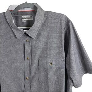 Avalanche Outdoor Supply Co Quick Dry‎ Shirt  XL Button Gray Fishing Hiking